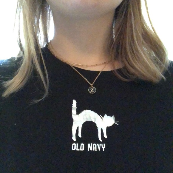 Black long sleeve Halloween cat shirt - Picture 3 of 3